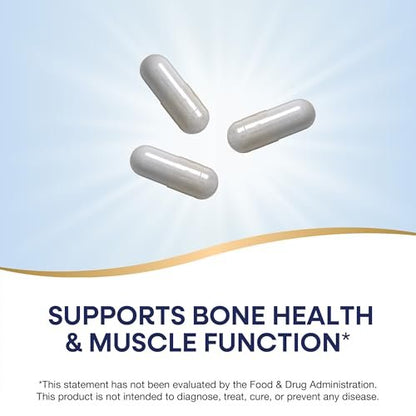Nature's Way Calcium Magnesium & Vitamin D Komplex – Für gesunde Knochen & Zähne, Muskelfunktion*, Muskelentspannung* mit Vitamin D3, glutenfrei, 100 Kapseln