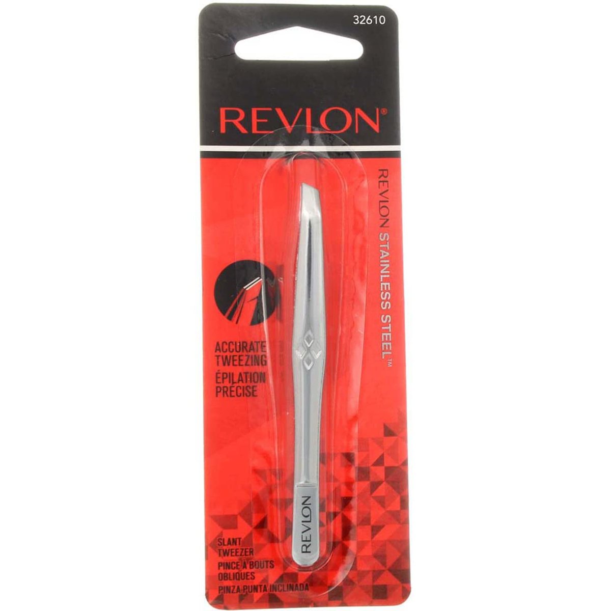 Revlon Edelstahl Präzisionspinzette – 2er-Pack