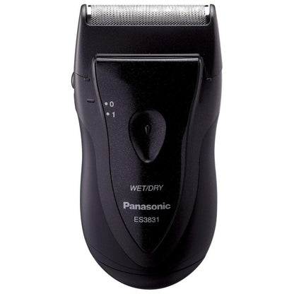Panasonic Elektrorasierer für Herren, kabellos, nass/trocken, leichter Rasierer mit ergonomischem Griff, ES3831K, Schwarz