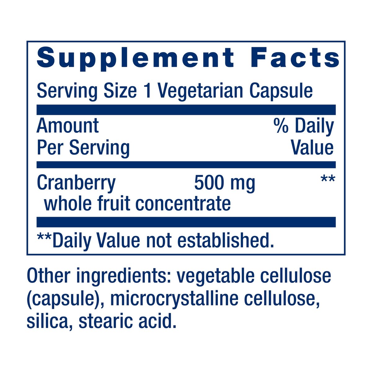 Life Extension Cran-Max® 500 mg – Cranberry-Vollfruchtkonzentrat für die Gesundheit der Harnwege mit starken Antioxidantien, glutenfrei, vegetarisch, nicht gentechnisch verändert, 60 Kapseln