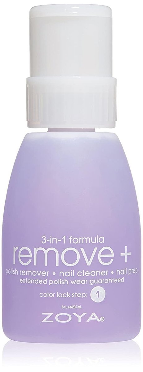 ZOYA Remove Plus 3-in-1 Nagellackentferner, Nagelreiniger & Nagelvorbereiter, 240 ml