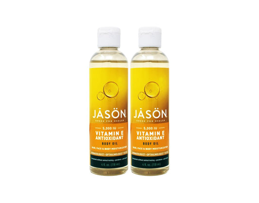Jason Natural Cosmetics Reines Schönheitsöl, 5.000 IE Vitamin E Öl - 118 ml (2er-Pack)