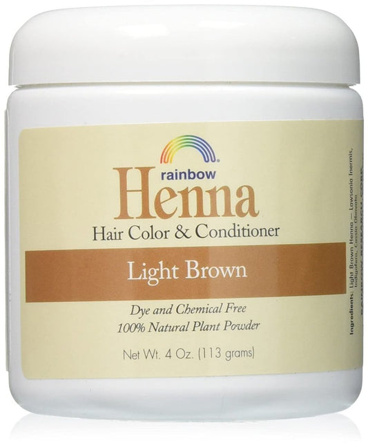 Rainbow Research Henna Persian Light Brown, 4 Unzen (Pack mit 2) – Natürliche Pflanzenhaarfarbe