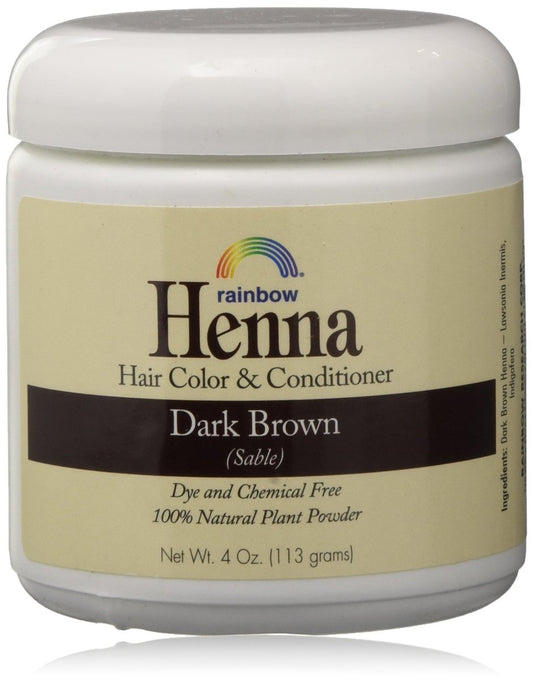 Rainbow Henna Persian Dunkelbraun Haarfarbe 113 g (2er-Pack)