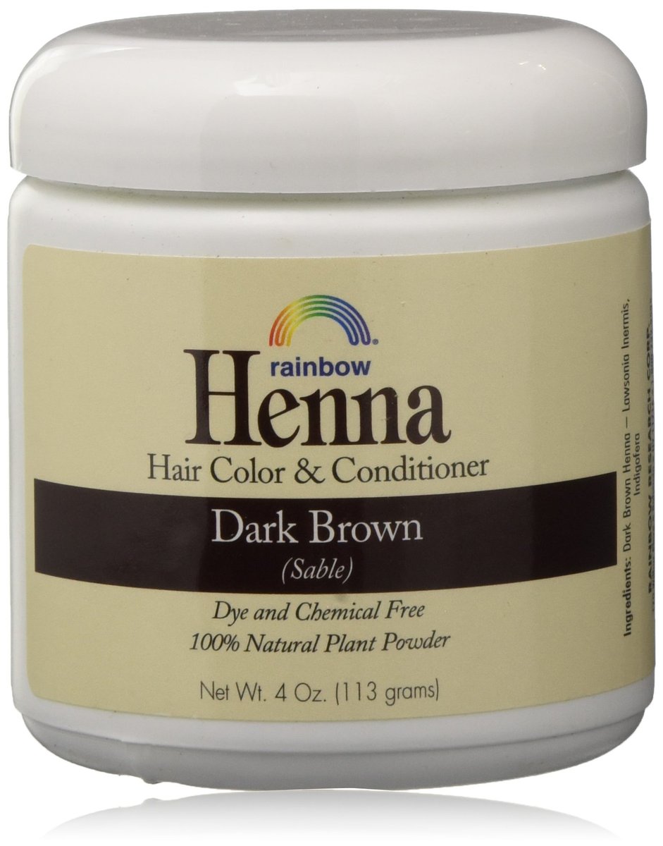 Rainbow Henna Persian Dunkelbraun Haarfarbe 113 g (2er-Pack)