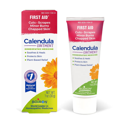 Boiron Calendula Salbe – Linderung bei leichten Verbrennungen, Schnittwunden, Schürfwunden und Insektenstichen – 30 g
