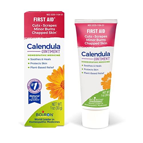 Boiron Calendula Salbe – Linderung bei leichten Verbrennungen, Schnittwunden, Schürfwunden und Insektenstichen – 30 g
