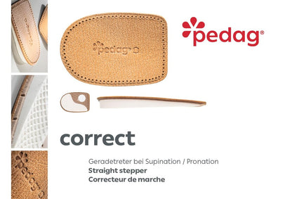 pedag Correct Fersenkeil | Medialer & Lateraler Keil für Pronation & Supination | Knickfuß & O-Bein Schmerzen | Hergestellt in Deutschland | Extra Large (Herren 11L bis 13)