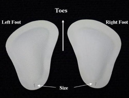 Pedag T-Form Metatarsal-Fußpolster | Anatomisch korrekt | Selbstklebend | Hergestellt in Deutschland | Weiß | Größe Medium (EU 38-40 / US Damen 8-10, Herren 7) | 1 Paar