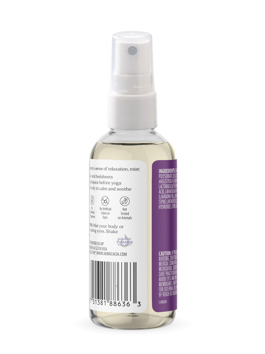 Aura Cacia Entspannender Lavendel Aromatherapie Nebel, 118 ml, reine ätherische Öle, süßes & blumiges Aroma