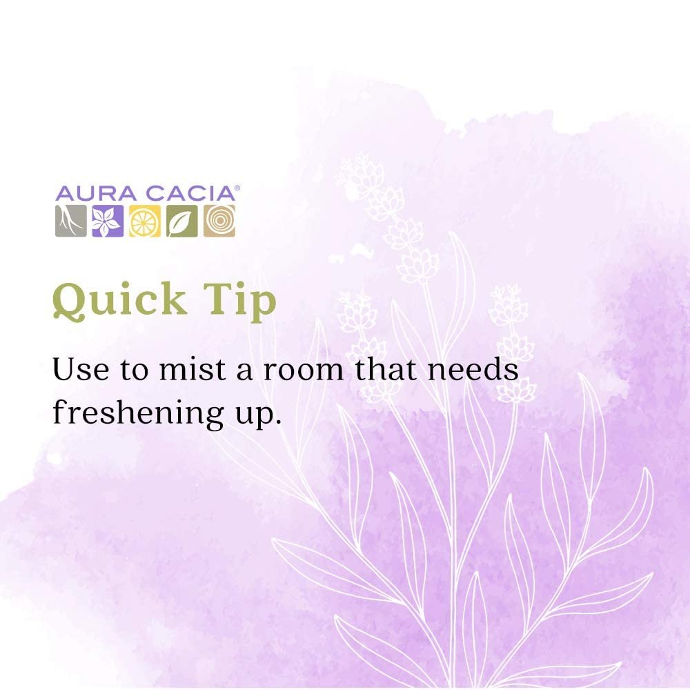 Aura Cacia Entspannender Lavendel Aromatherapie Nebel, 118 ml, reine ätherische Öle, süßes & blumiges Aroma