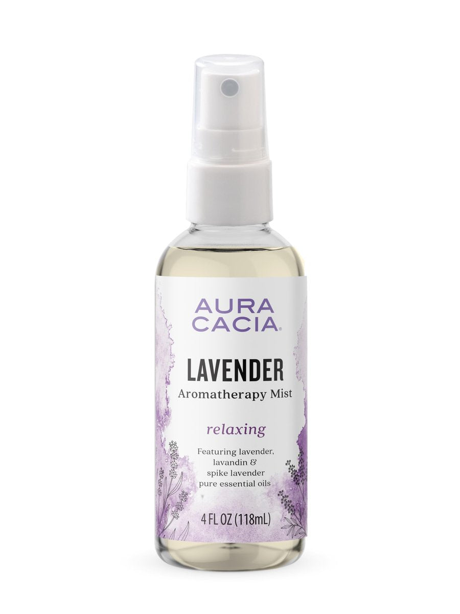 Aura Cacia Entspannender Lavendel Aromatherapie Nebel, 118 ml, reine ätherische Öle, süßes & blumiges Aroma