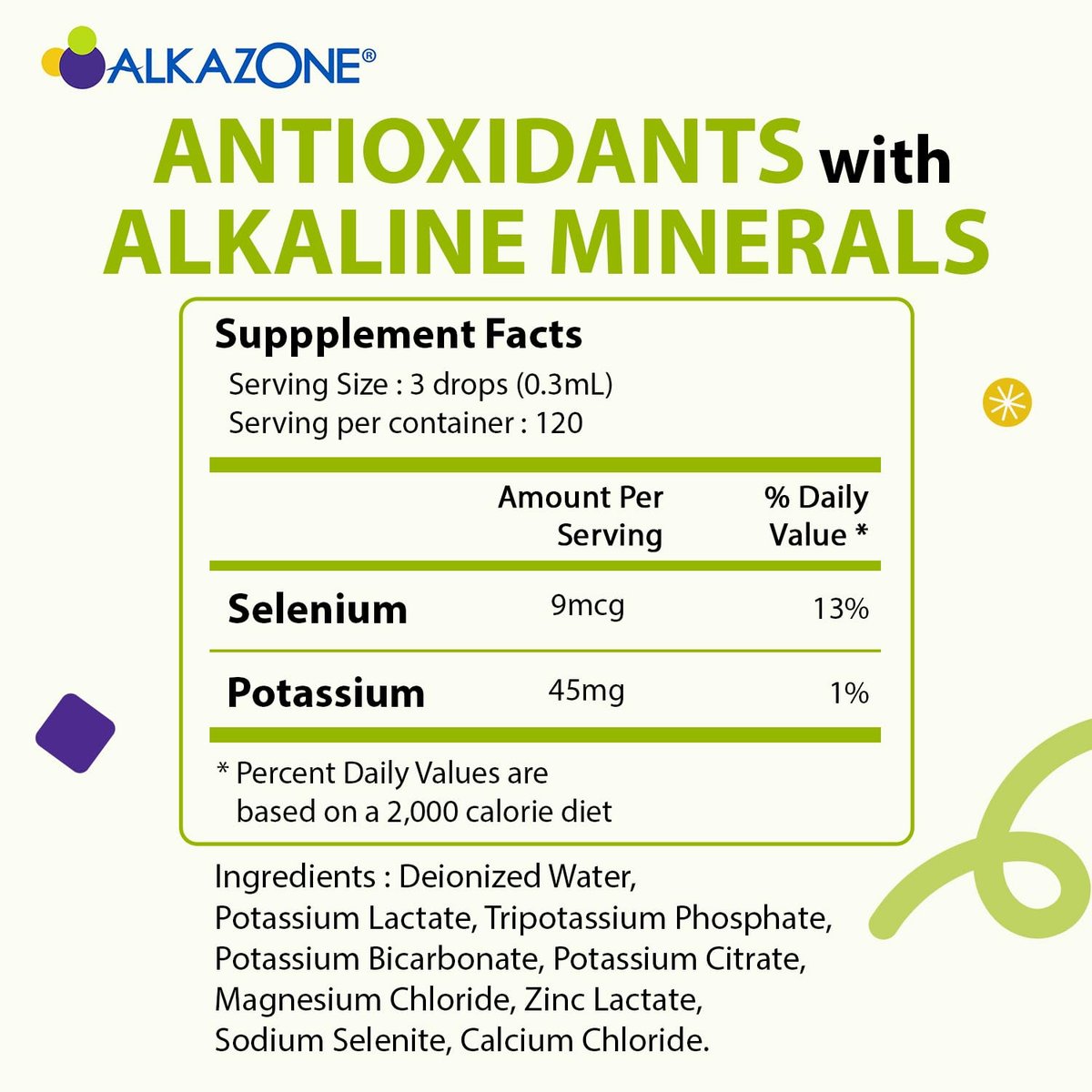 Alkazone pH-Balance-Alkalische Mineraltropfen – Antioxidantien, 1,25 Fl Oz, ergibt 10 Gallonen alkalisches, antioxidantienreiches Wasser, ungesüßt