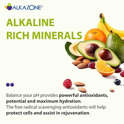 Alkazone pH-Balance-Alkalische Mineraltropfen – Antioxidantien, 1,25 Fl Oz, ergibt 10 Gallonen alkalisches, antioxidantienreiches Wasser, ungesüßt