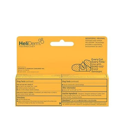 Neosporin + Schmerzlindernde Salbe mit maximaler Stärke, Dreifach-Antibiotikum, beruhigender Infektionsschutz, nicht brennende topische Erste-Hilfe-Wundversorgung für kleine Schnitte, Schrammen & Verbrennungen, 1 Unze Tube
