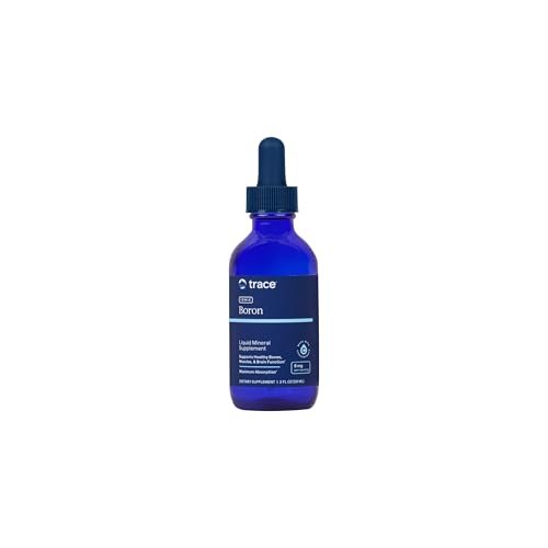 Flüssiges ionisches Bor | 6 mg Bor | Unterstützt normalen Knochenstoffwechsel, Gehirnfunktion & Gelenkgesundheit | Mit ionischen Spurenelementen, Magnesium + Chlorid | 48 Portionen, 60 ml (1 Packung)