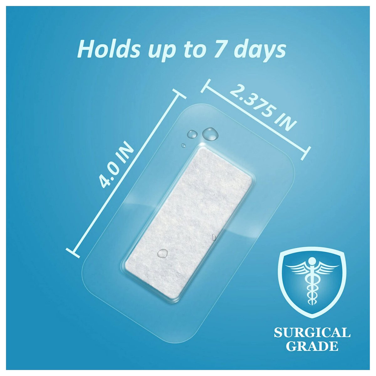 Nexcare Tegaderm + Pad Transparenter Wundverband, Atmungsaktiv, Wasserdicht, Hält 7 Tage – 5 Verbände