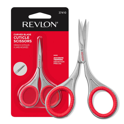 Revlon Nagelschere für die Nagelhaut – Feine, gebogene Klinge aus Edelstahl für saubere Nagelhaut und das Schneiden von Nagelhaut – Werkzeug für sichere Nagelhautpflege, 1 Stück