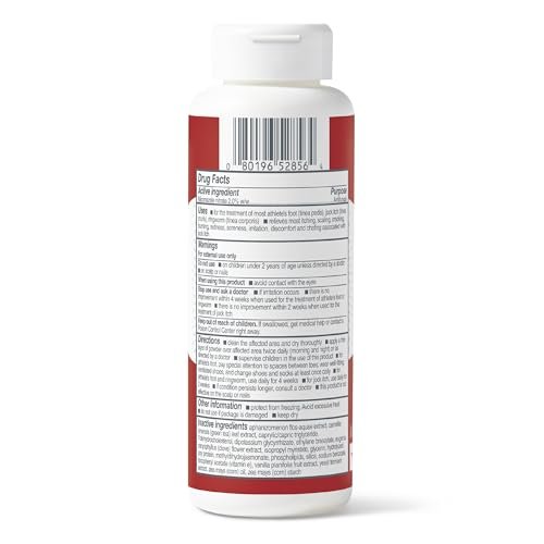 Medline Remedy Clinical Antimykotikum Puder (3 oz Flasche), Vanilleduft, 2% Miconazolnitrat, behandelt Fußpilz, Juckreiz, Ringelflechte, Hautfalten, Infektion, Talkumfrei, lindert Brennen und Reiben