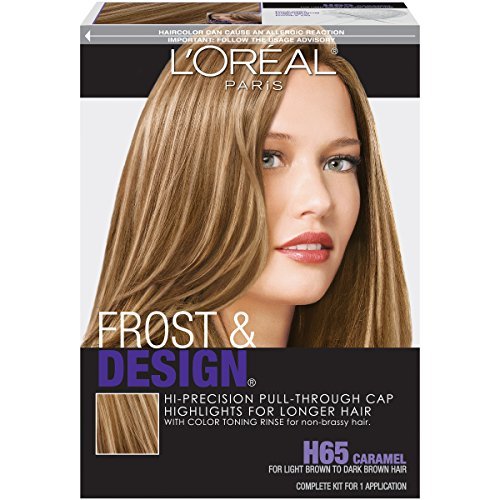 L'Oréal Paris Frost & Design Hauben-Set für Strähnchen, langes Haar, H85 Champagner, 1 Kit