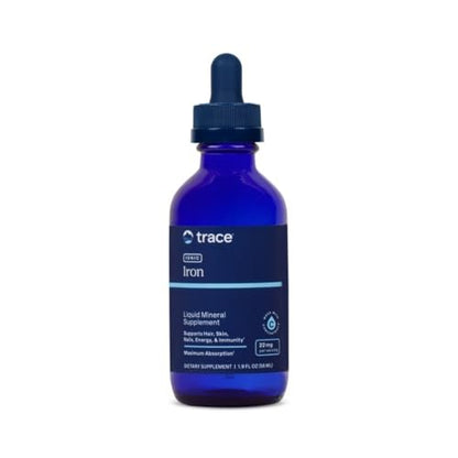 Trace Minerals Ionisches Eisen 22 mg – Flüssiges Nahrungsergänzungsmittel zur Unterstützung des Immunsystems und der Energie – mit Eisensulfat – 1,9 fl oz (ca. 46 Portionen)
