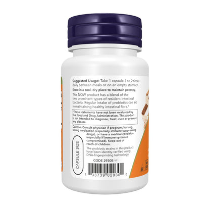 NOW Foods 8 Milliarden Acidophilus & Bifidus – 60 vegane Kapseln, milchfrei, sojafrei, glutenfrei, stammgeprüft