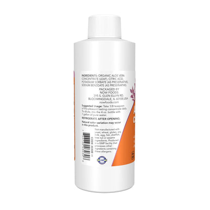 NOW Foods Aloe Vera Konzentrat (40:1) – Hochkonzentriert mit aktiven Polysacchariden, 118 ml