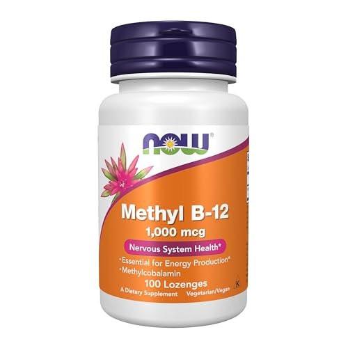 NOW Foods Methyl B-12 (Methylcobalamin) 1.000 mcg, 100 Lutschtabletten – Unterstützt das Nervensystem