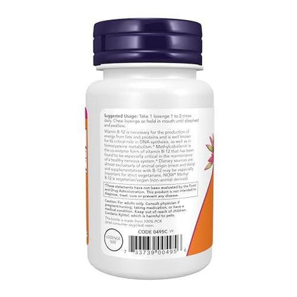 NOW Foods Methyl B-12 (Methylcobalamin) 1.000 mcg, 100 Lutschtabletten – Unterstützt das Nervensystem