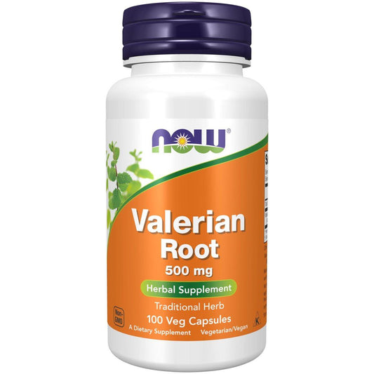 NOW Foods Baldrianwurzel 500 mg – 100 vegane Kapseln, pflanzliches Nahrungsergänzungsmittel
