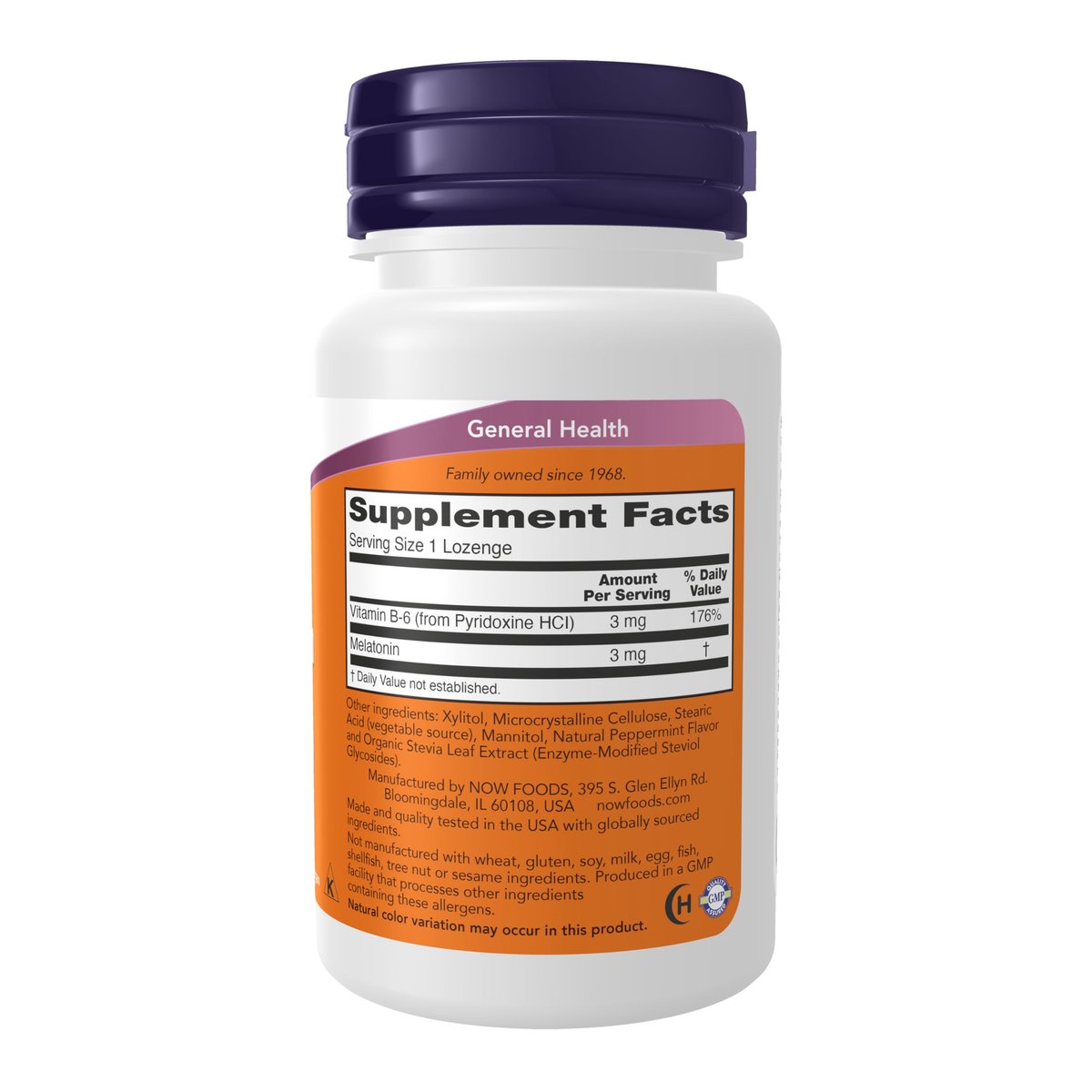 NOW Foods Melatonin 3 mg – 90 Kautabletten, Antioxidans & Unterstützung für gesunden Schlafzyklus*