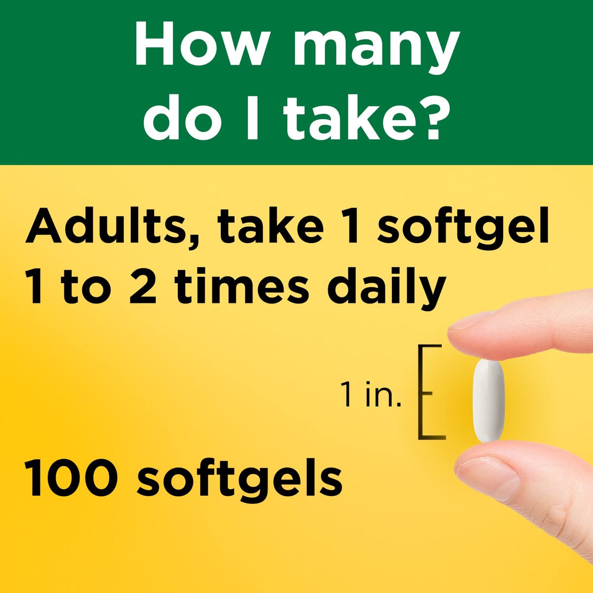 Nature Made Calcium 600 mg mit Vitamin D3 – Nahrungsergänzungsmittel für Knochenunterstützung, 100 Softgels
