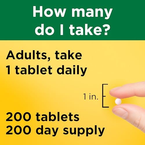 Nature Made Vitamin B12 500 mcg – 200 Tabletten, Nahrungsergänzungsmittel zur Unterstützung des Energiestoffwechsels