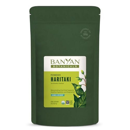 Banyan Botanicals Haritaki Pulver – Organische Terminalia Chebula – Ayurvedisches Verdauungsergänzungsmittel für sanfte Reinigung* – ½ lb – Nicht-GVO, nachhaltig, Fair for Life Fair Trade zertifiziert