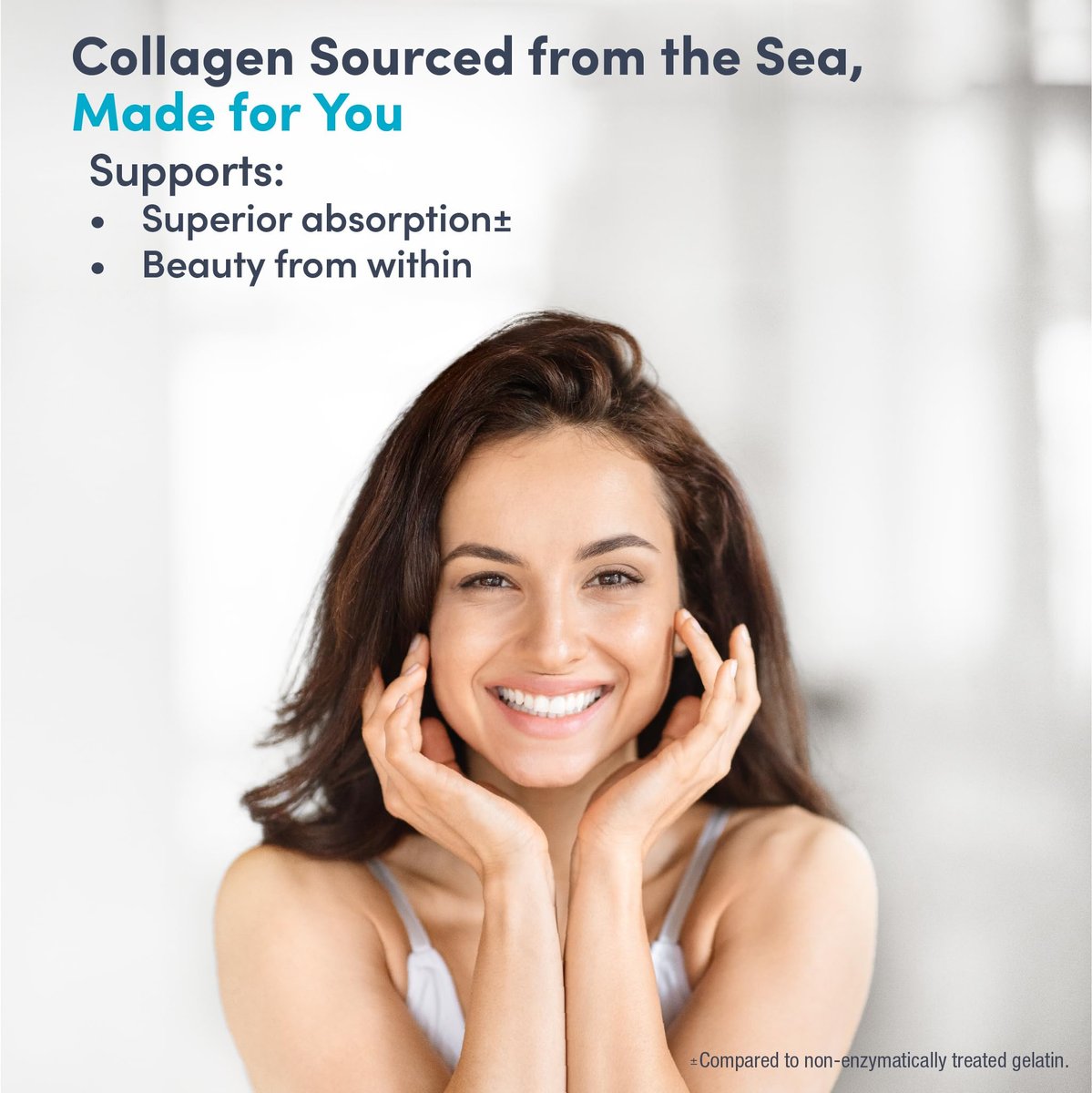 NeoCell Marine Collagen Peptides Kapseln | 120 Kapseln | mit Hyaluronsäure & Vitamin C | für Frauen & Männer