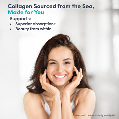 NeoCell Marine Collagen Peptides Kapseln | 120 Kapseln | mit Hyaluronsäure & Vitamin C | für Frauen & Männer