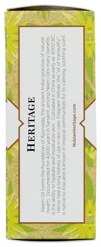 Nubian Heritage Seifenstück, Indischer Hanf, 5 Unzen – Feuchtigkeitsspendende Naturseife
