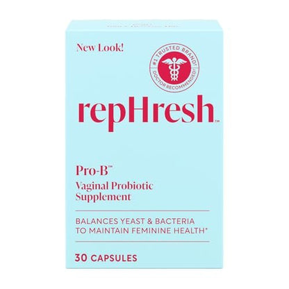 RepHresh Pro-B Vaginal Probiotikum für Frauen – pH-Balance & feminine Gesundheit, tägliche Kapseln, 30 Stück