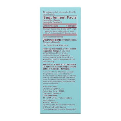 RepHresh Pro-B Vaginal Probiotikum für Frauen – pH-Balance & feminine Gesundheit, tägliche Kapseln, 30 Stück