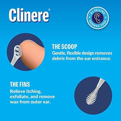 Clinere® Ohrenreiniger – Sanfte Ohrenreinigung und Ohrenschmalzentfernung, Juckreizlinderung, 10 Stück