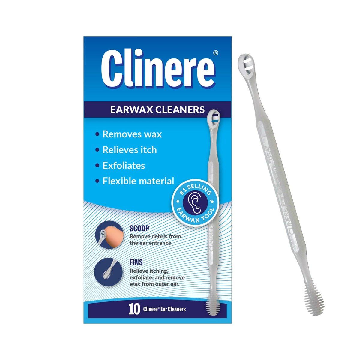 Clinere® Ohrenreiniger – Sanfte Ohrenreinigung und Ohrenschmalzentfernung, Juckreizlinderung, 10 Stück