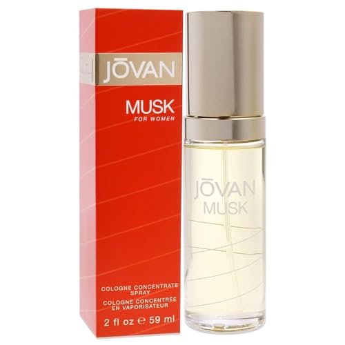 Jovan Musk for Women Eau de Cologne Spray 2 fl oz – Blumiger Damenduft mit Jasmin, Amber und Neroli, langanhaltend, ideal für den Alltag