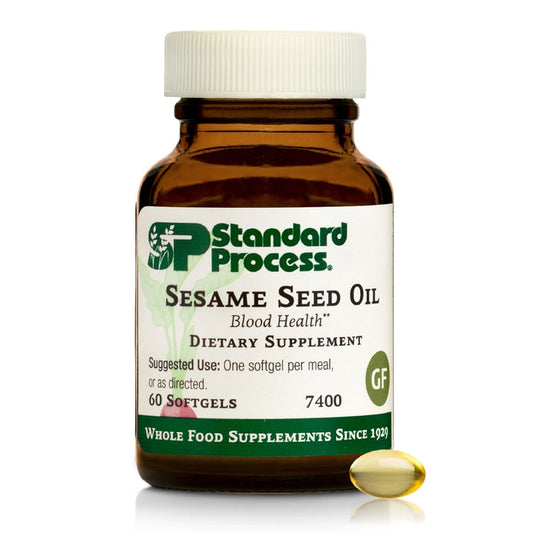 Standard Process Sesamöl – Blutunterstützung, Immunsystem & Leberfunktion – 60 Weichkapseln