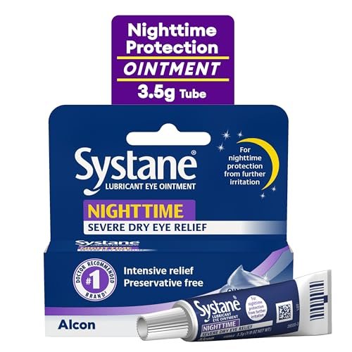 Systane Nighttime Lubricant Augensalbe 3,5 g Tube – Trockene Augen Nachtpflege