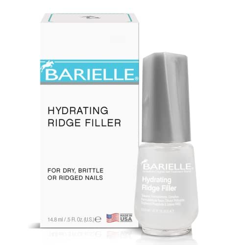 Barielle Hydrating Ridge Filler – Feuchtigkeitsspender für trockene, brüchige Nägel mit Rillen, Füllt und glättet Nagelrillen, stärkender Unterlack 0,5 Unzen
