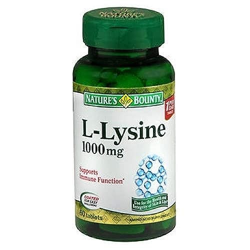 Nature's Bounty L-Lysin 1000 mg Tabletten, 60 Stück (4er-Pack)