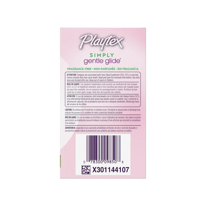 Playtex Simply Gentle Glide Unparfümierte Tampons, Super Saugfähigkeit, 36 Stück (Packung mit 1)