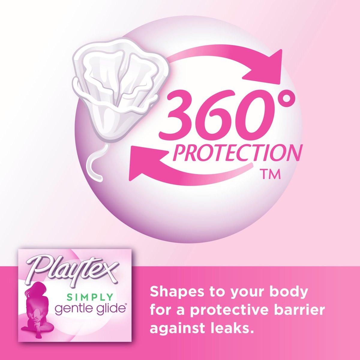 Playtex Simply Gentle Glide Unparfümierte Tampons, Super Saugfähigkeit, 36 Stück (Packung mit 1)