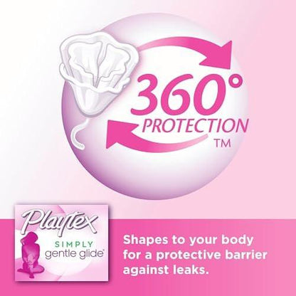Playtex Simply Gentle Glide Unparfümierte Tampons, Super Saugfähigkeit, 36 Stück (Packung mit 1)