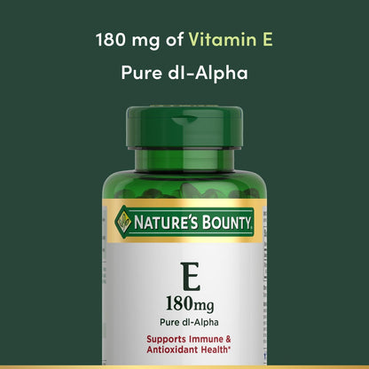 Nature's Bounty Vitamin E Kapseln 400 IE, 120 Stück – Antioxidans Unterstützung